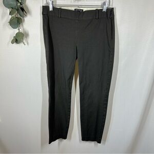 J Crew | Cotton Mercantile Trousers Dress Pants Dark Gray Women’s Size 6